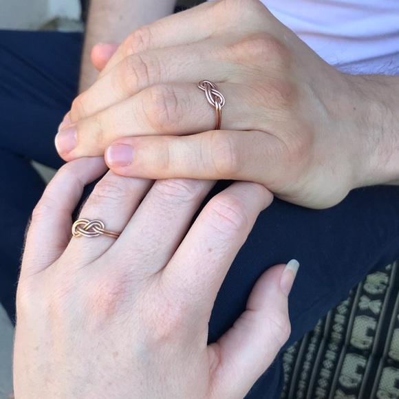 His and Hers Infinity Love Knot Rings - Picture 8 of 8